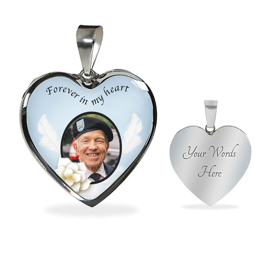 Forever In My Heart Personalized Memorial Necklace Jewelry