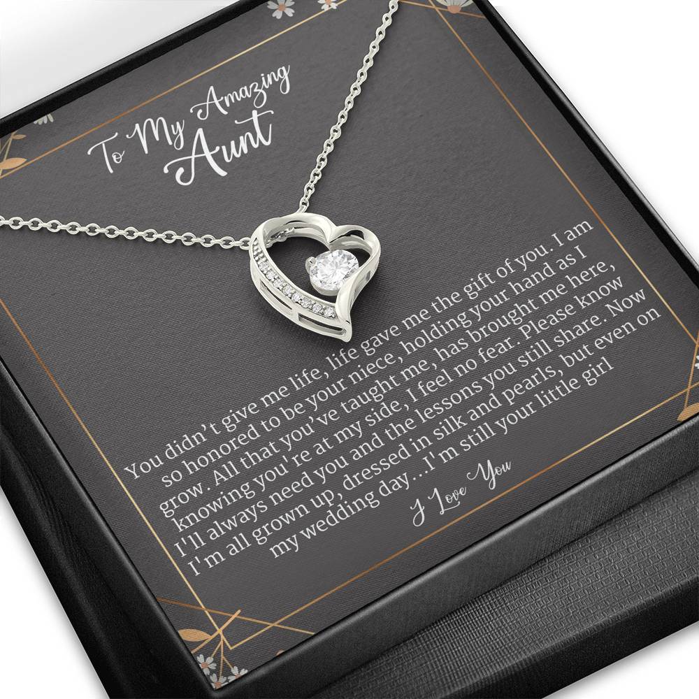 Auntie And Niece Gifts, Gifts For My Auntie, Forever Love Necklace Necklace
