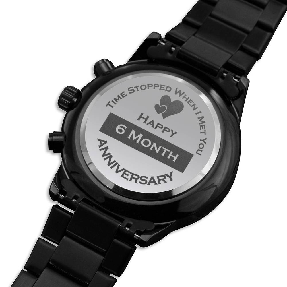 6 Month Anniversary Gift For Him, Boyfriend/Husband Gift, Personalized Watch