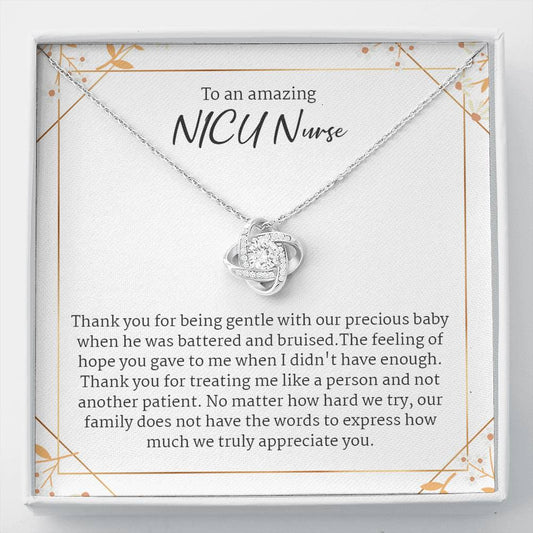 NICU Nurse Gift Thank You Necklace, Baby Nurse, Neonatal Intensive Care Unit Nurse Gift, Nurse Life Gift, Registered Nurse Gift