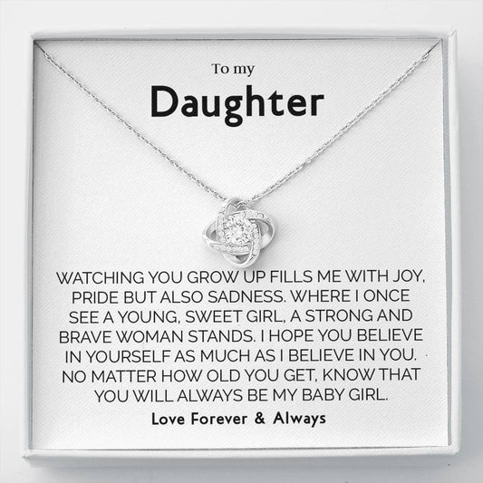 Gift for Daughter from Mom Dad, Birthday, Christmas, Graduation Gift for Daughter To Our Daughter Necklace T-0078