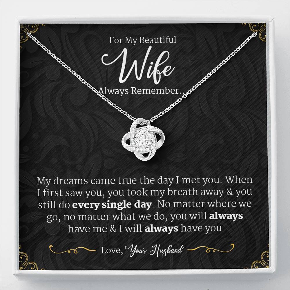 To My Wife Necklace - Anniversary Gift for Wife, Birthday Gift for Wife, Gift for Wife, Necklace for Wife, Gift for Wife Birthday