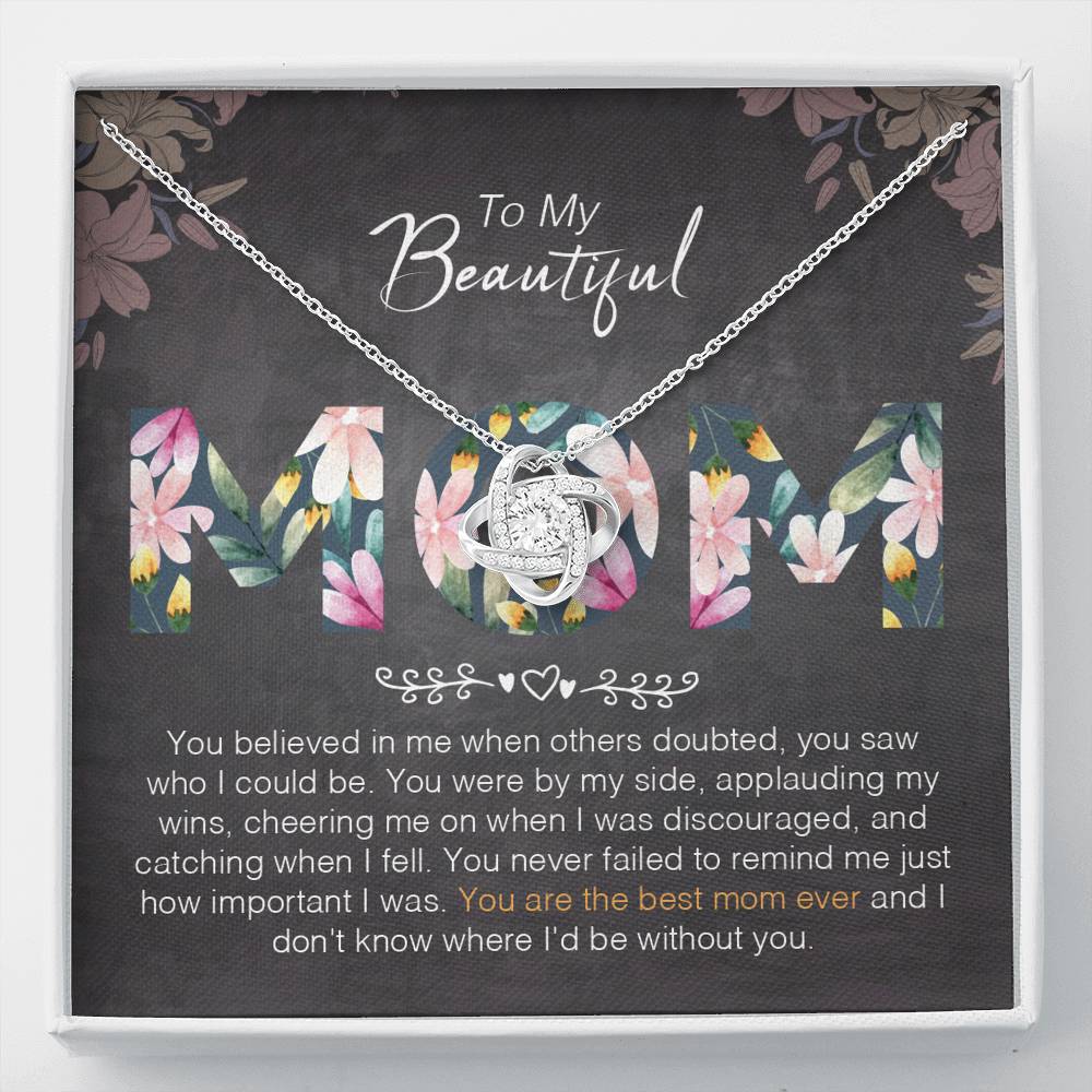 Believed In Me When Doubted Mom Necklace
