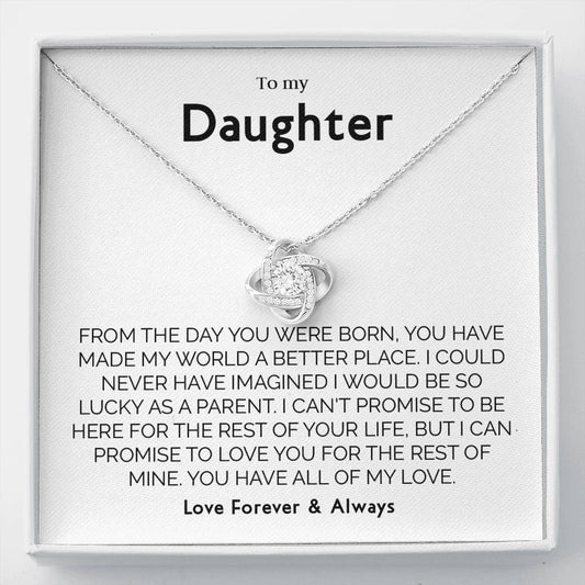 Gift for Daughter from Mom Dad, Birthday, Christmas, Graduation Gift for Daughter To Our Daughter Necklace T-0071