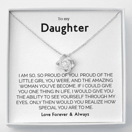 Gift for Daughter from Mom Dad, Birthday, Christmas, Graduation Gift for Daughter To Our Daughter Necklace T-0098