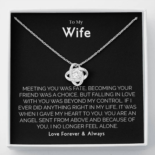 To My Wife Necklace - Anniversary, Birthday, Christmas Gift for Wife, Necklace for Wife, Gift for Wife Birthday T-0049