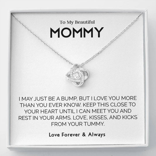 To My New Mommy Wife Necklace - Anniversary, Birthday, Christmas Gift for Wife, Necklace for Wife, Gift for Wife Birthday T-0062
