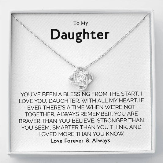 Gift for Daughter from Mom Dad, Birthday, Christmas, Graduation Gift for Daughter To Our Daughter Necklace T-0063