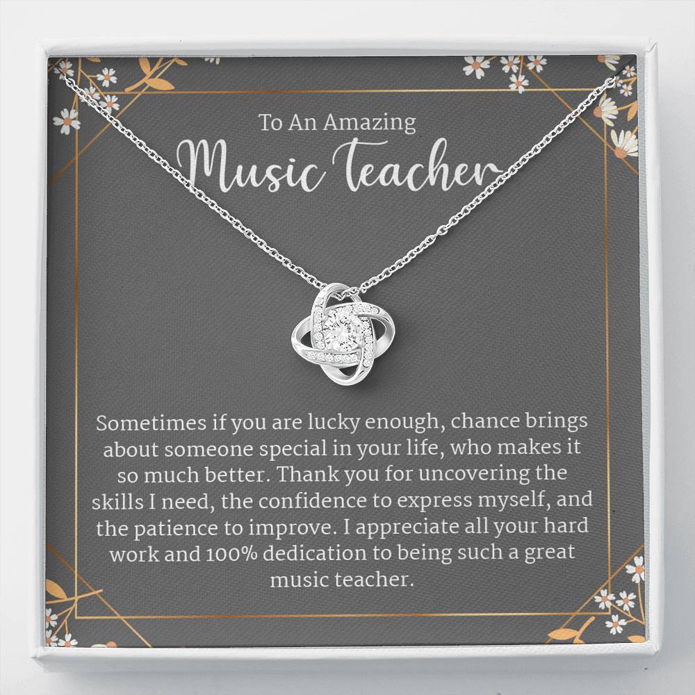 Gift For Music Teacher Appreciation Jewelry Gift, Thank You Gift For Women Teacher Necklace