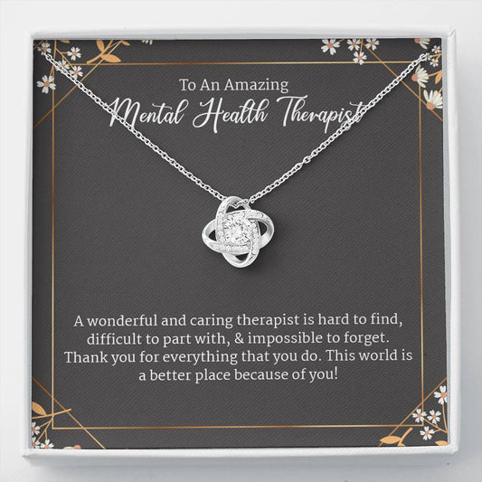 Mental Health Therapist Gift Jewelry, Gift for Therapist, Goodbye Gift for Therapist Necklace