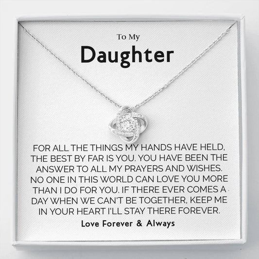 Gift for Daughter from Mom Dad, Birthday, Christmas, Graduation Gift for Daughter To Our Daughter Necklace T-0065
