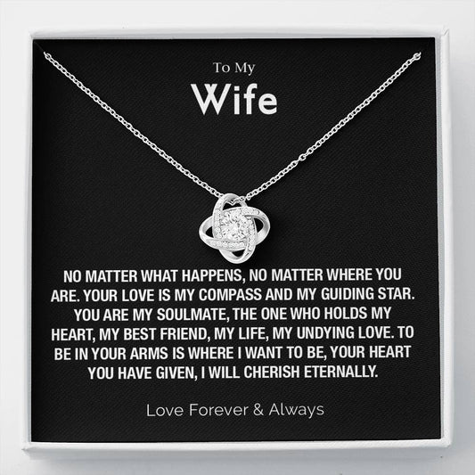 To My Wife Necklace - Anniversary, Birthday, Christmas Gift for Wife, Necklace for Wife, Gift for Wife Birthday T-0002