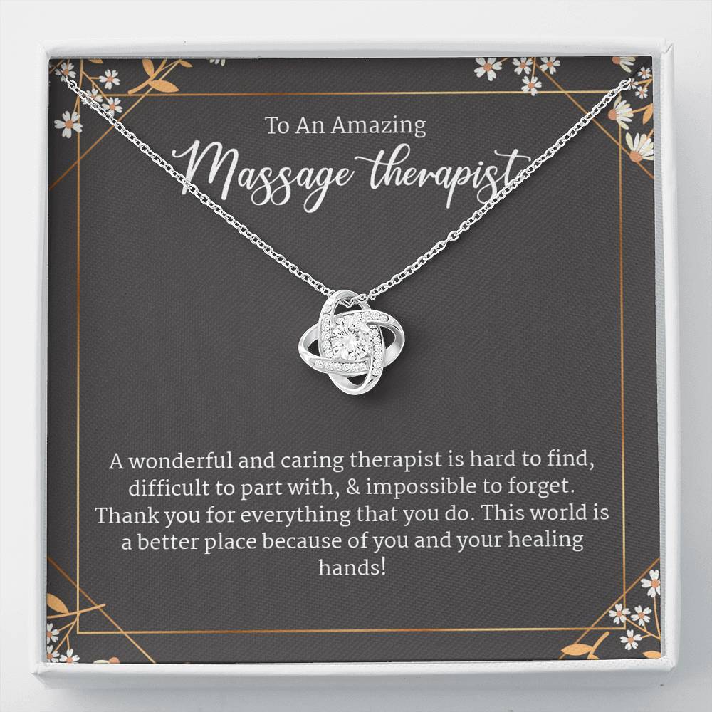 Gift For Massage Therapist, Physical Therapist Gift Jewelry Necklace Gift Box Set