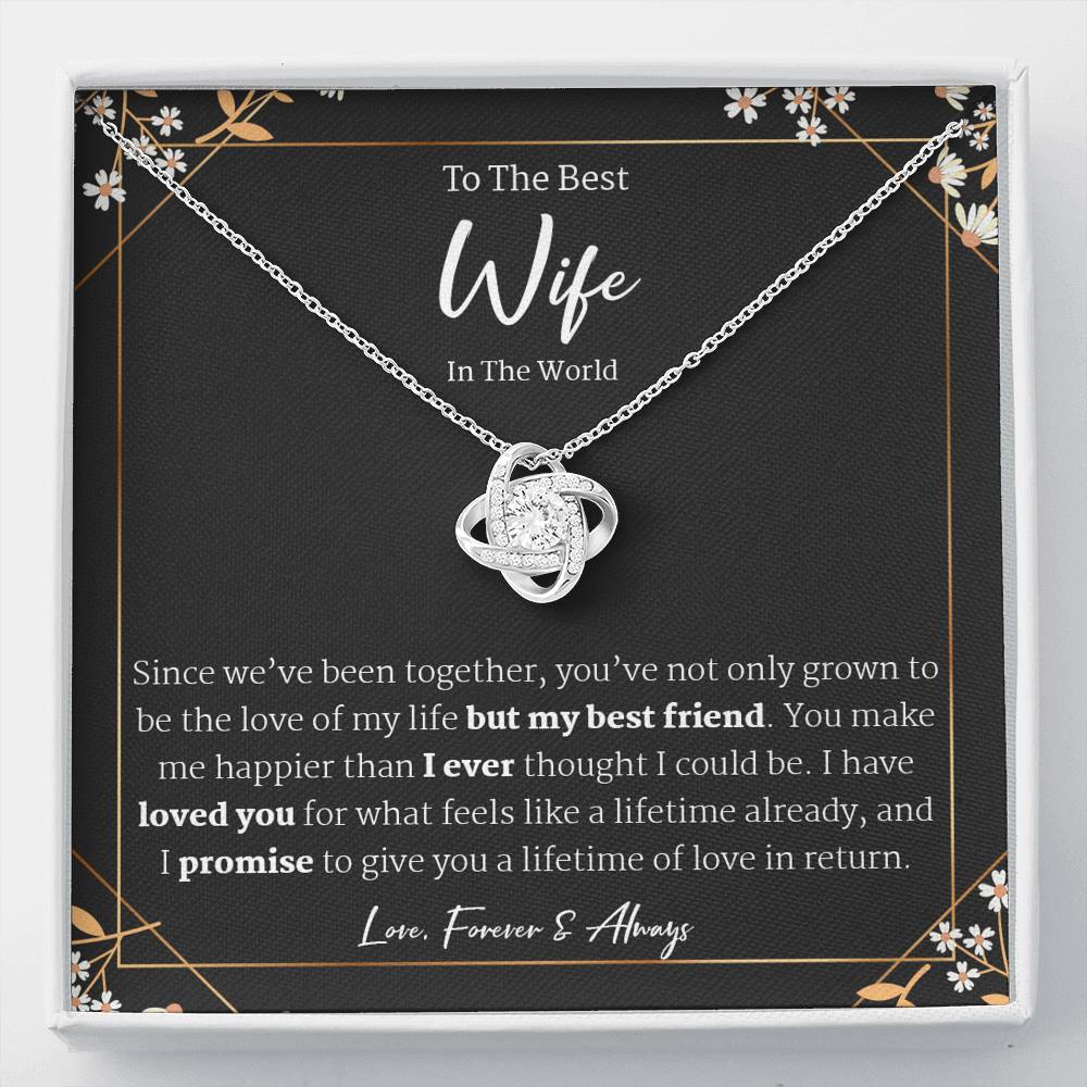 To My Beautiful Wife Necklace - Anniversary Gift for Wife, Birthday Gift for Wife, Gift for Wife, Necklace for Wife, Gift for Wife Birthday