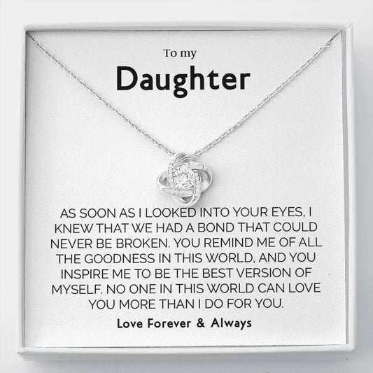 Gift for Daughter from Mom Dad, Birthday, Christmas, Graduation Gift for Daughter To Our Daughter Necklace T-0096