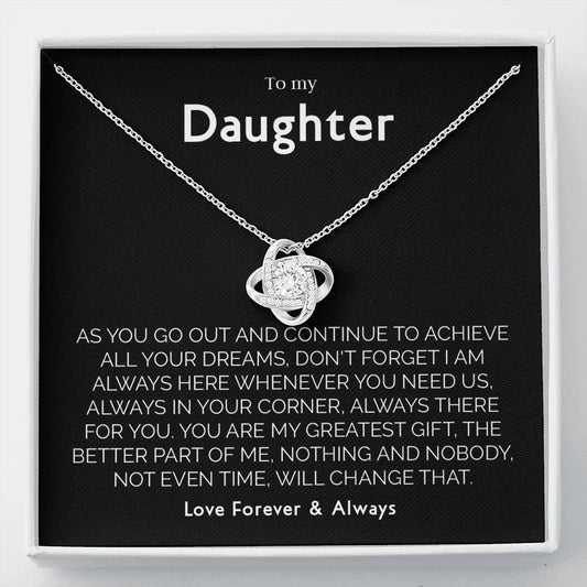 Gift for Daughter from Mom Dad, Birthday, Christmas, Graduation Gift for Daughter To Our Daughter Necklace T-0088