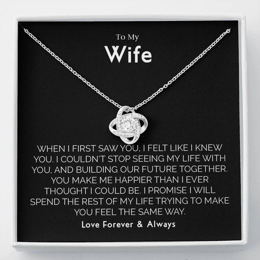To My Wife Necklace - Anniversary, Birthday, Christmas Gift for Wife, Necklace for Wife, Gift for Wife Birthday T-0051