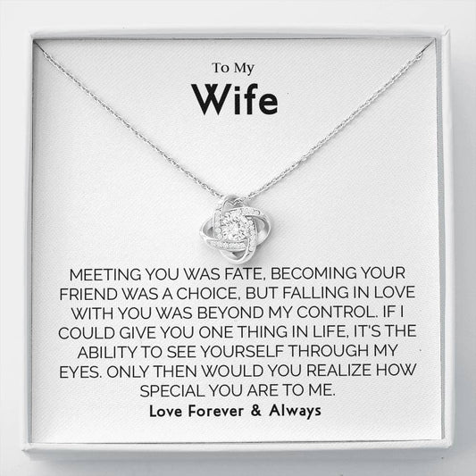 To My Wife Necklace - Anniversary, Birthday, Christmas Gift for Wife, Necklace for Wife, Gift for Wife Birthday T-0059