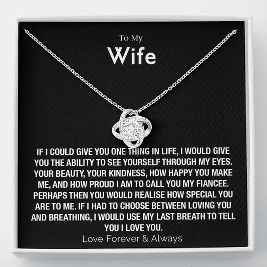 To My Wife Necklace - Anniversary, Birthday, Christmas Gift for Wife, Necklace for Wife, Gift for Wife Birthday T-00282
