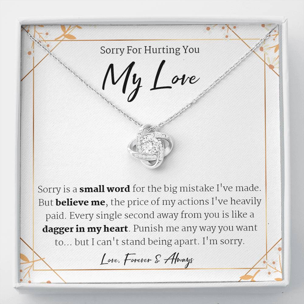 Apology Gift For Her, Forgiveness Gift, I’m Sorry Necklace Gift For Wife/Girlfriend, Gift To Say Your Sorry, Unique Apology