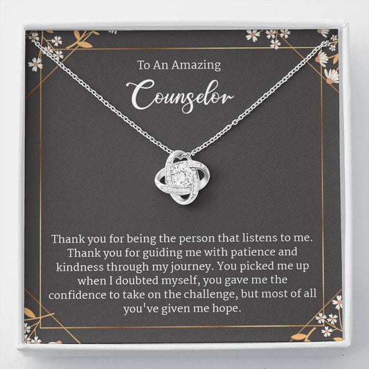 Mental Health Counselor Gifts, Guidance Counselor Appreciation Gifts Jewelry Necklace Giftbox Set