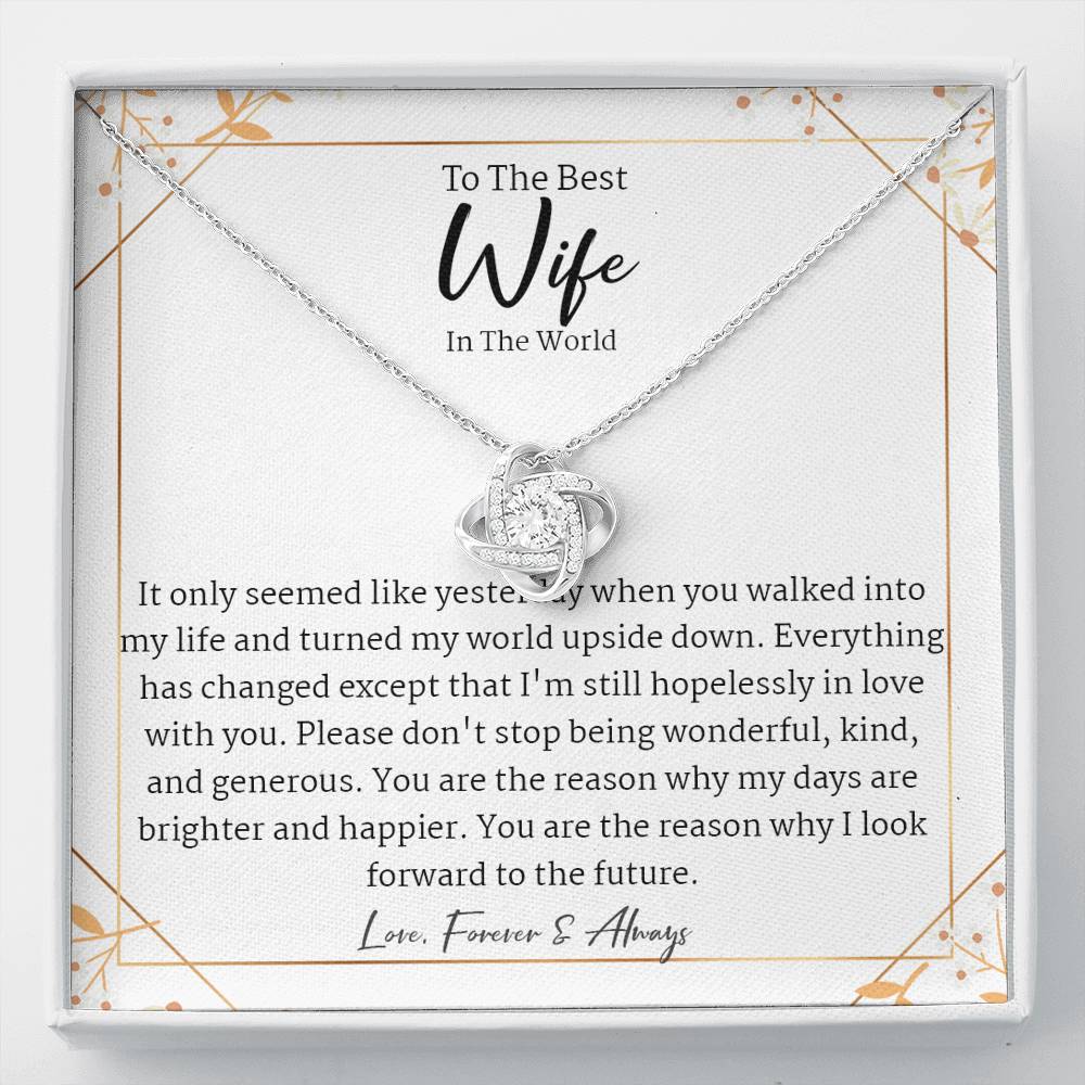 Love,To My Wife Necklace Anniversary Gift For Wife, Birthday Gift For Wife, Gift For Wife, Necklace For Wife, Gift For Wife Birthday