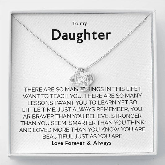 Gift for Daughter from Mom Dad, Birthday, Christmas, Graduation Gift for Daughter To Our Daughter Necklace T-0099