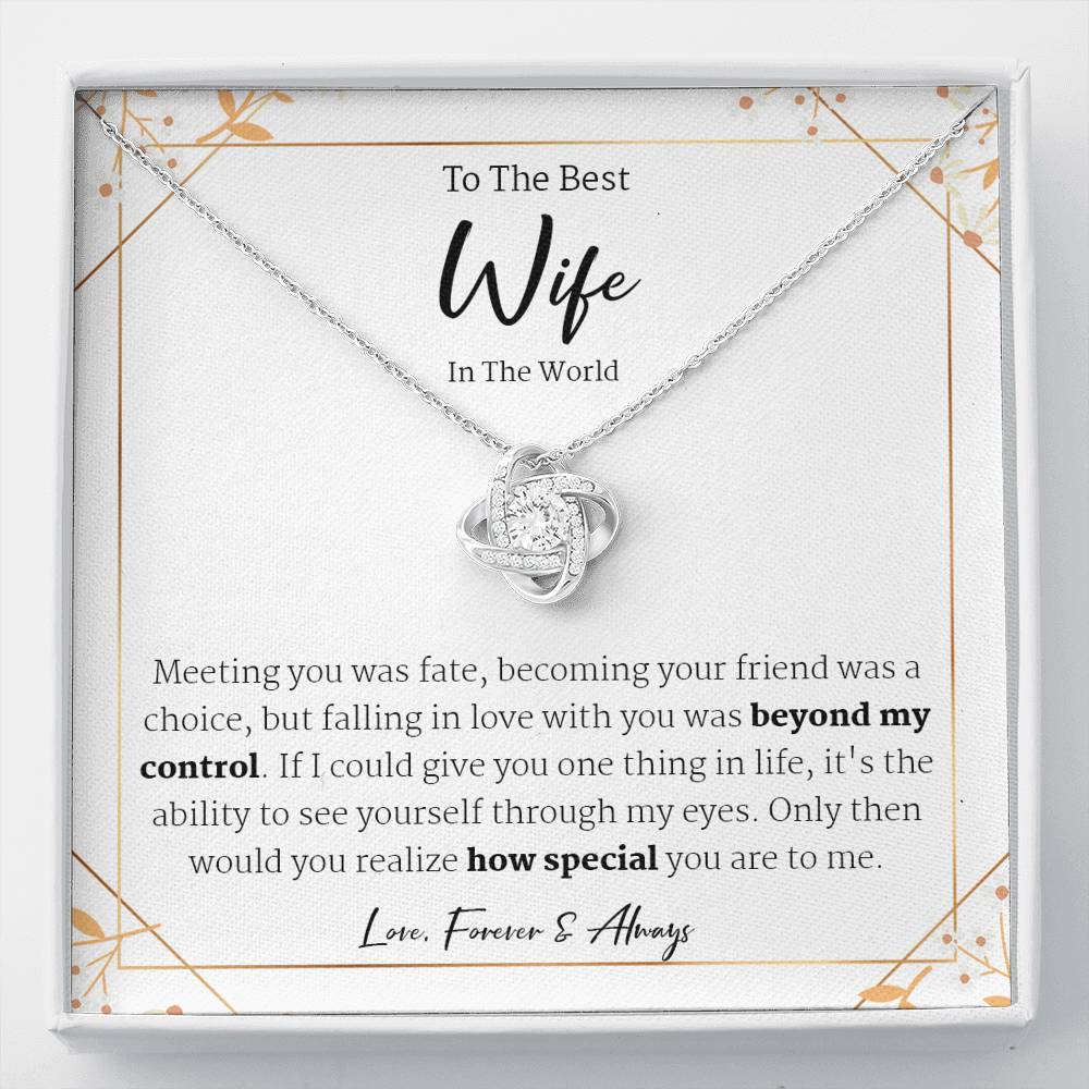 Wife Gift for Wife Christmas Gift, Wife Necklace Wife Birthday Gift from Husband to Wife Gift ideas Best Wife Ever Gift Wifey gift