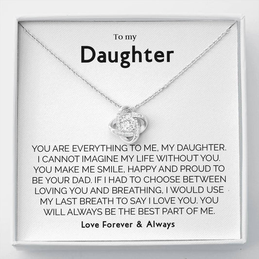 Gift for Daughter from Mom Dad, Birthday, Christmas, Graduation Gift for Daughter To Our Daughter Necklace T-0074