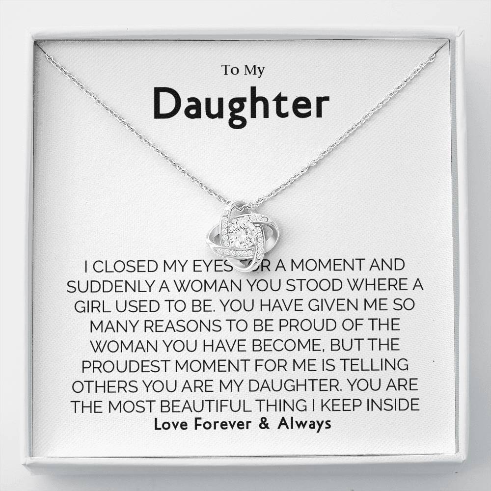 Gift for Daughter from Mom Dad, Birthday, Christmas, Graduation Gift for Daughter To Our Daughter Necklace T-0064