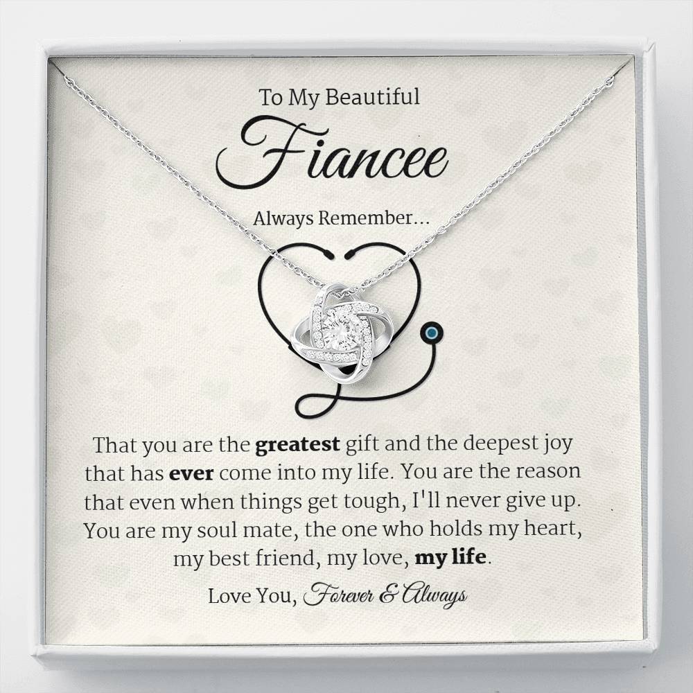 Romantic Nurse Fiancee Jewelry, Necklace for Fiancee, Engagement Gift For Her, Future Wife Birthday Gift