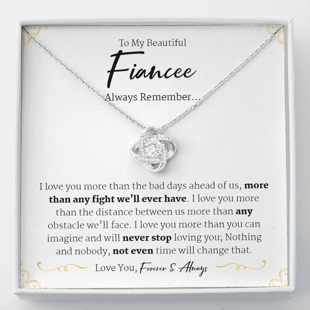 Fiancee Necklace, Engagement Gift For Her, Bride to be Gift, Romantic Fiancee Jewelry, Necklace for Fiancee, Future Wife Birthday Gift