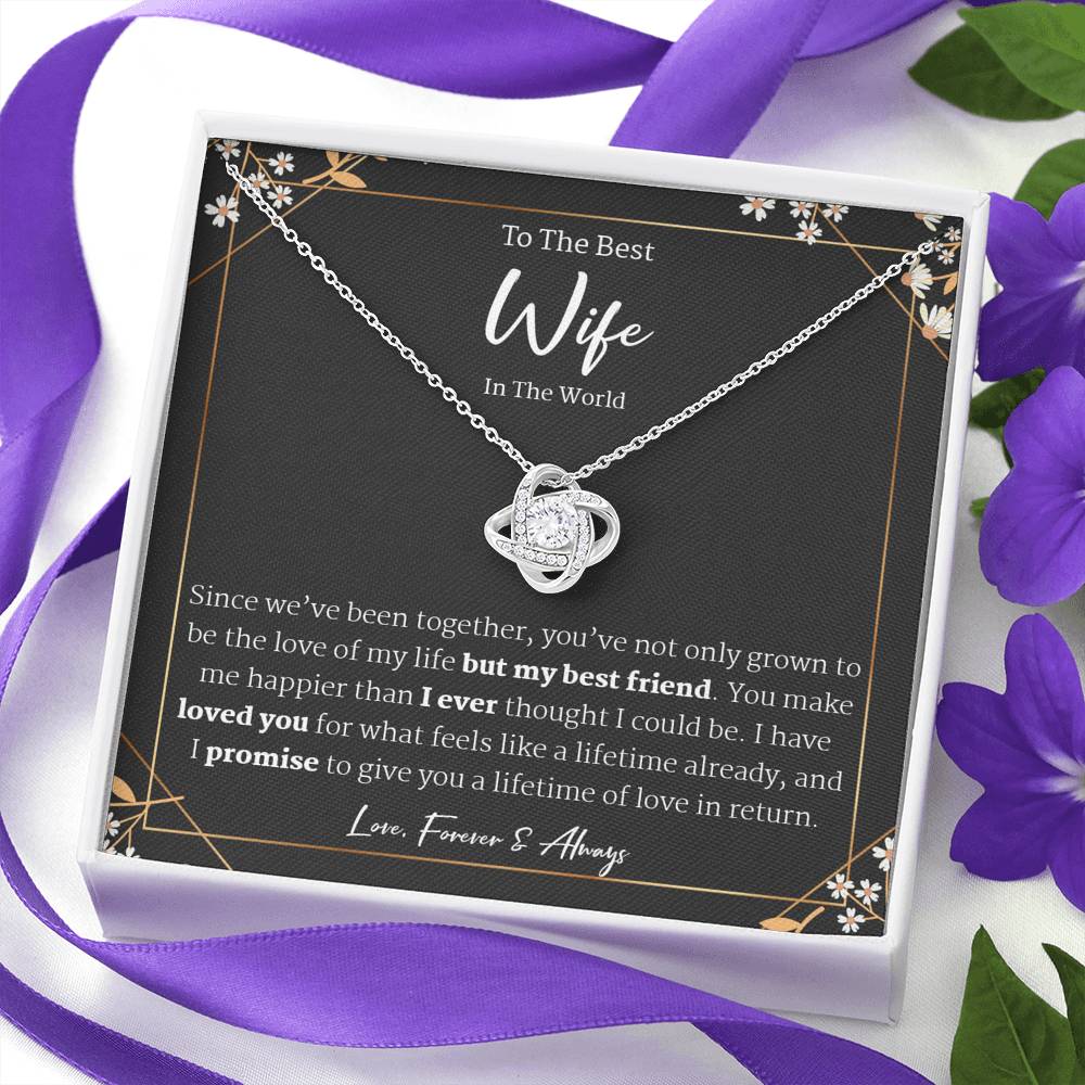 To My Beautiful Wife Necklace - Anniversary Gift for Wife, Birthday Gift for Wife, Gift for Wife, Necklace for Wife, Gift for Wife Birthday