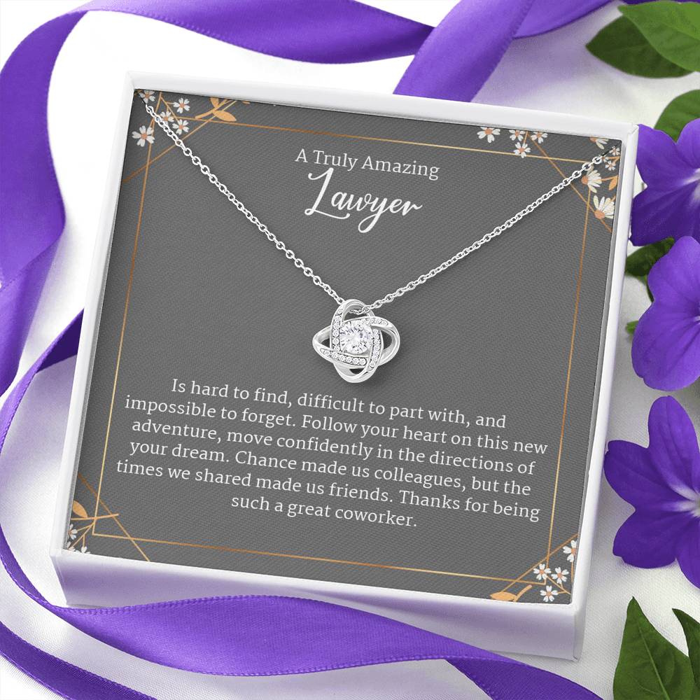 Coworker Lawyer Leaving Gift, Lawyer Going Away Gift For Women Necklace