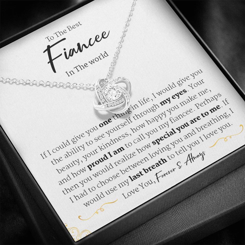 Fiance Necklace, Romantic Fiancee Jewelry, Bride to be Gift,  Necklace for Fiancee, Engagement Gift For Her, Future Wife Birthday Gift