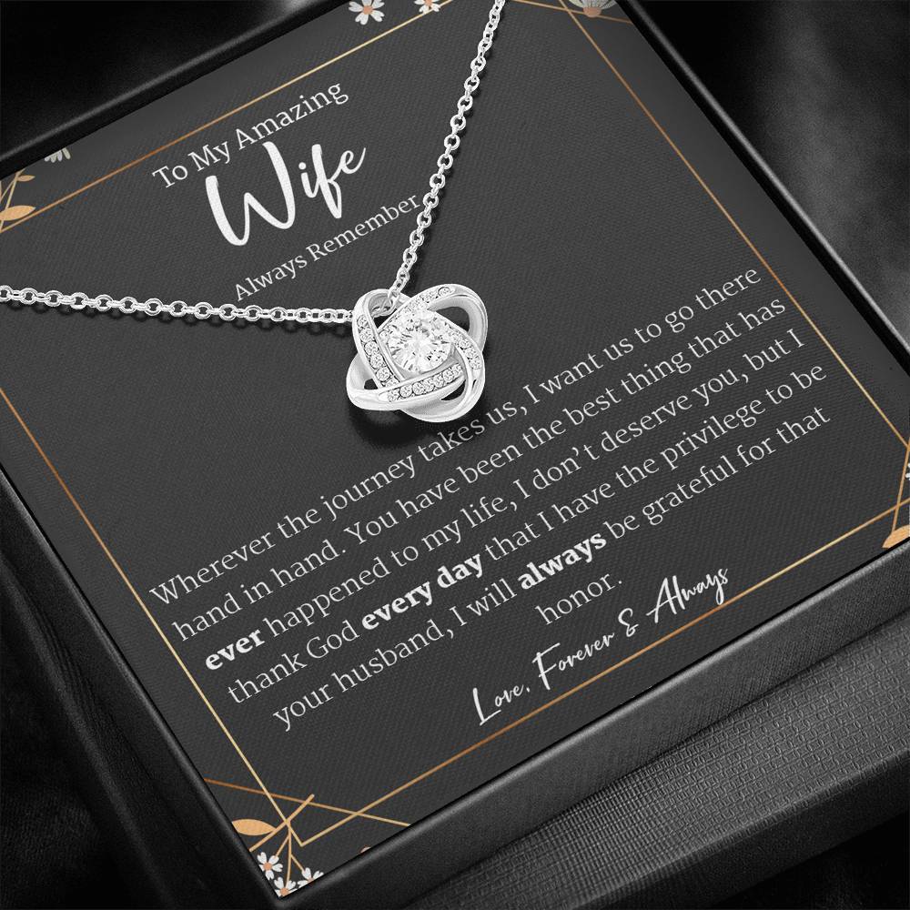 To My Wife Necklace Anniversary Gift For Wife, Gift For Wife, Necklace For Wife, Birthday Gift For Wife, Gift For Wife Birthday,