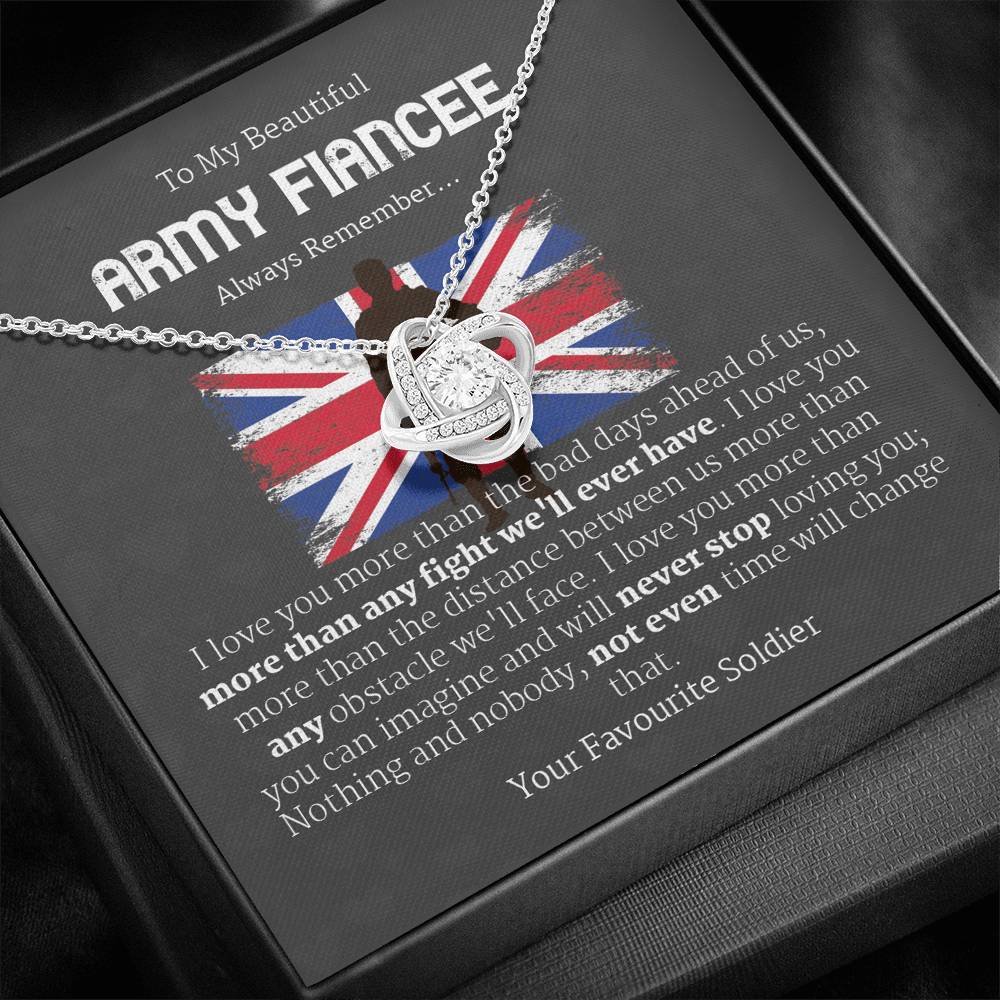 UK Military Bride to be Gift Necklace, Romantic Fiancee Jewelry, Necklace for Fiancee, Engagement Gift For Her, Future Wife Birthday Gift