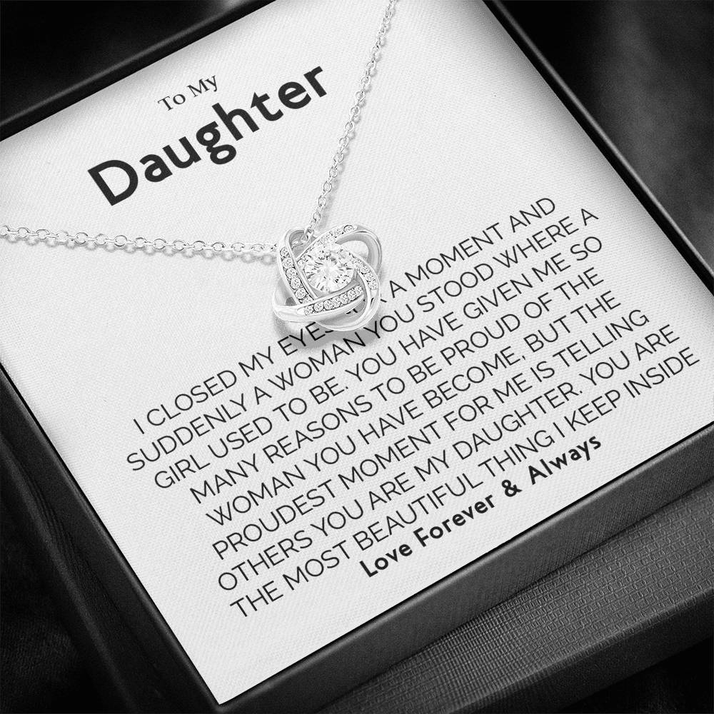 Gift for Daughter from Mom Dad, Birthday, Christmas, Graduation Gift for Daughter To Our Daughter Necklace T-0064