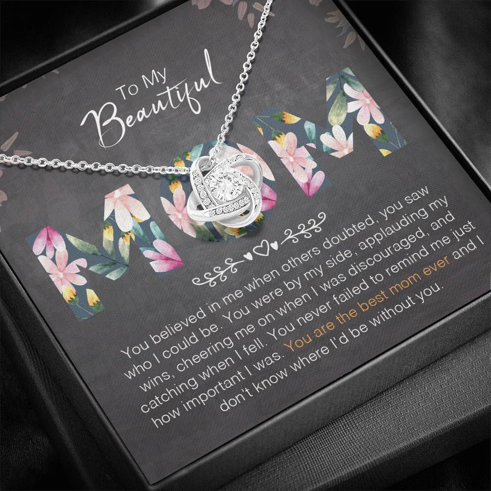 Believed In Me When Doubted Mom Necklace
