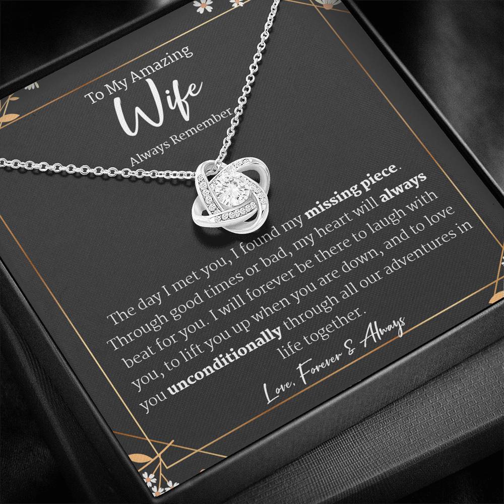 Wife Gift - To My Wife Necklace, Anniversary Gift for Wife, Birthday Gift for Wife, Gift for Wife, Necklace for Wife, Wife Birthday Gift
