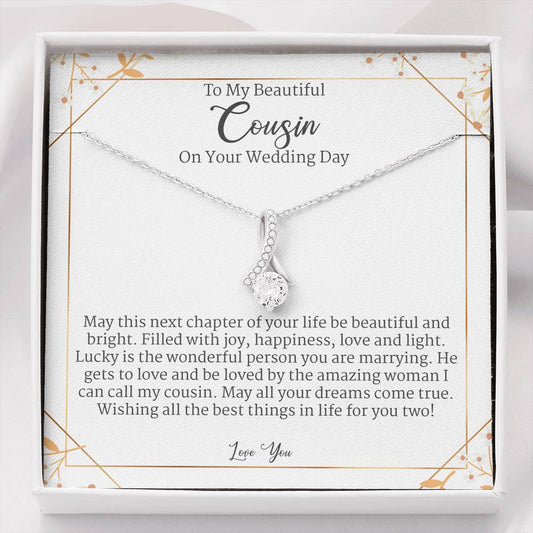 Wedding Gift For Cousin Bride On Wedding Day, Sweet Bride Gift, Alluring Beauty Necklace