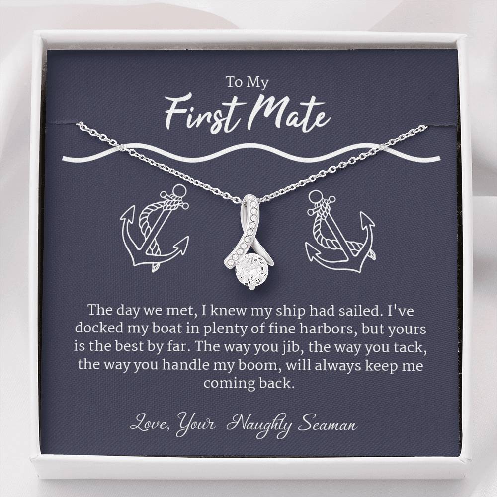 Funny Nautical Necklace Gift For Wife/Girlfriend, Navy gift, Sailing Gifts, New Boat Owner Gifts