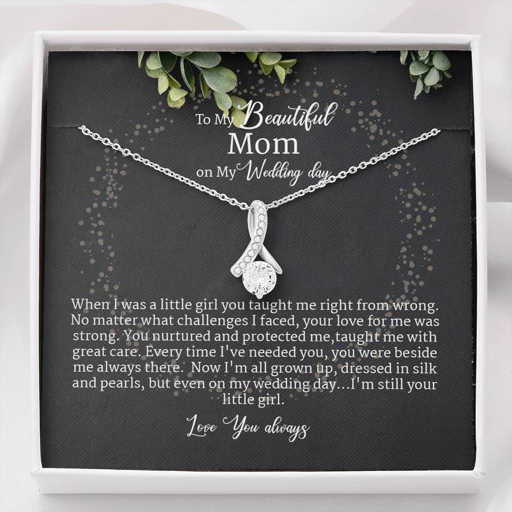 Mother Of The Bride Gift Necklace From Daughter Bride Alluring Beauty