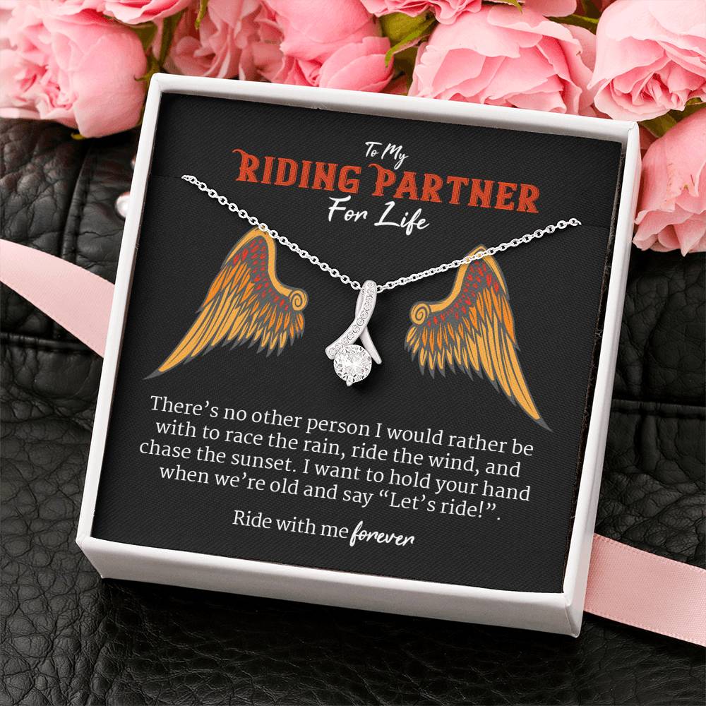 Biker Jewelry, Motorcycle Gifts, Gifts For Motorcycle Lovers, Gifts For Motorcycle Rider, Riding Partners For Life Interlocking Heart Alluring Beauty