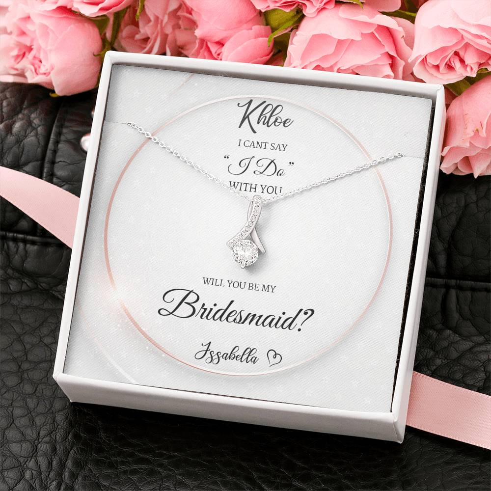 Bridesmaid Proposal, Bridesmaid Necklace, Bridemaid Gift From Bride To Be, Alluring Beauty Necklace