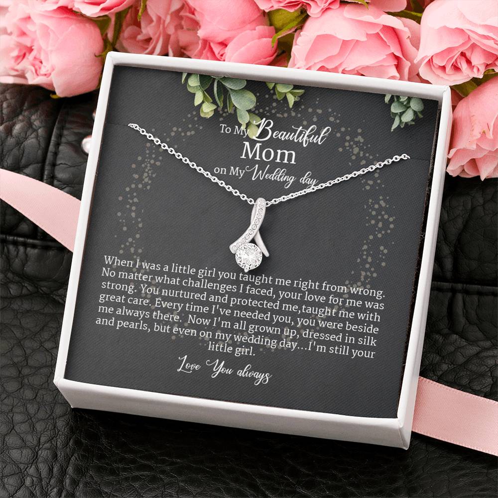 Mother Of The Bride Gift Necklace From Daughter Bride Alluring Beauty
