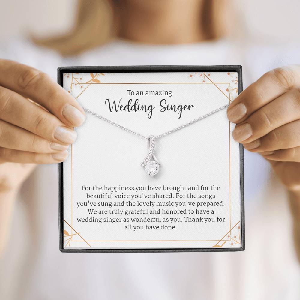 Gift for A Singer In A Wedding, Wedding Singer Gift Necklace