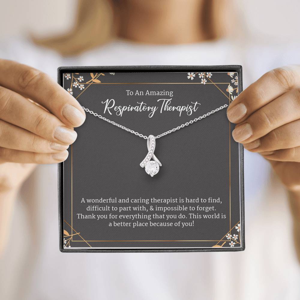 Respiratory Therapist Gift, Gift For Cardio-Respiratory Physiotherapist, Alluring Beauty Necklace