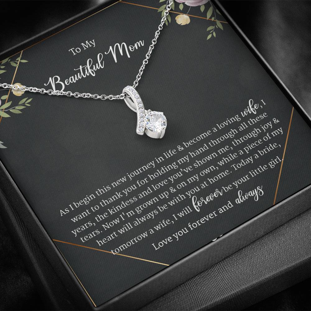 Starting New Journey In Life, Thank You Mom From Bride Alluring Beauty Necklace