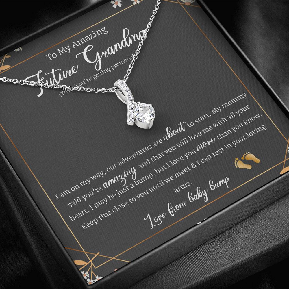 Gift For First Time Grandmother, Grandma To Be Jewelry, Alluring Beauty Necklace